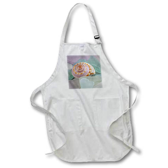 Apron - Washington State, Seabeck. Seashell and beach glass Washington State