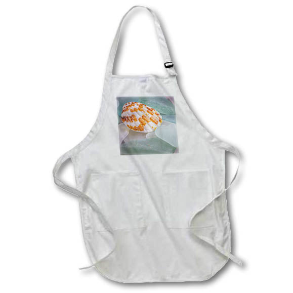 Apron - Washington State, Seabeck. Seashell and beach glass. Washington State