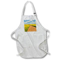 Apron - Washington State, Palouse. Roadway through Canola fields. Washington State