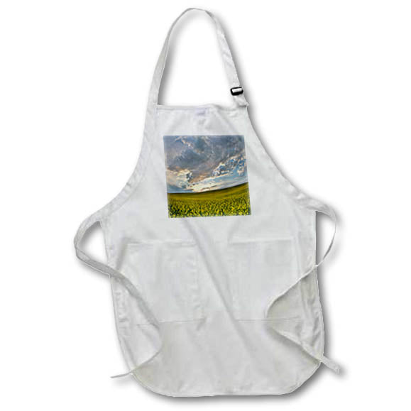 Apron - USA, Washington State, Palouse. Springtime landscape. Canola fields Washington State