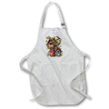 Apron - Cute Birdhouses With A Bird Illustration Illustrations