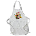 Apron - Pretty Tiger Cub With Flowers Illustration Illustrations