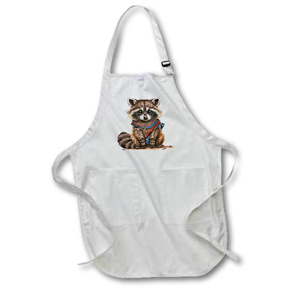 Apron - Cute Tribal Raccoon Illustration Illustrations