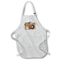 Apron - Map Patterned Camera Illustration Illustrations