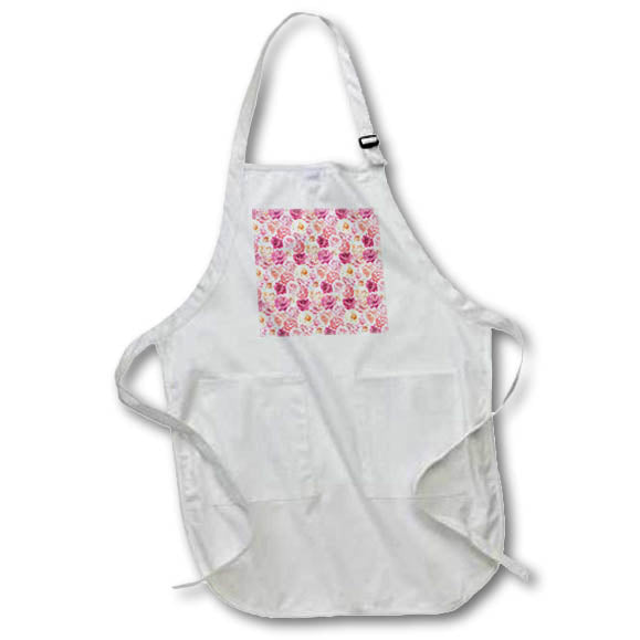 Apron - Pretty Pink Flower Pattern Patterns and Backgrounds