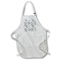 Apron - Pretty Blue and White Image Of Watercolor Clam Shells Pattern Patterns and Backgrounds