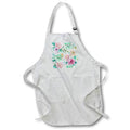 Apron - Pretty Pink, Beige, and Mint Green Dahlia Flower Pattern Patterns and Backgrounds