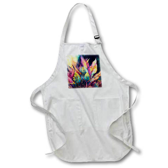 Apron - Colorful Image Of Watercolor Gradient Leaf Background Patterns and Backgrounds