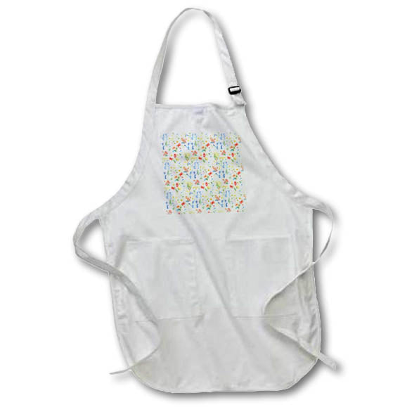 Apron - Pretty Image Of Watercolor Watering Can and Flower Pattern Patterns and Backgrounds