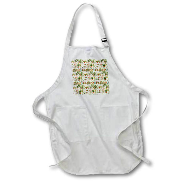 Apron - Pretty Shelves Of Potted Plants Pattern Patterns and Backgrounds