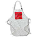 Apron - Cute Watermelon Seeds On A Red Background Pattern Patterns and Backgrounds