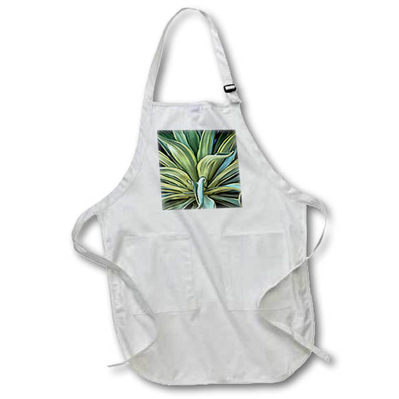 Apron - Tropical Agave Realism Art Acrylic Art - Agave
