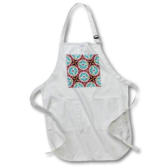 Apron - Beautiful blue red pink abstract Abstract