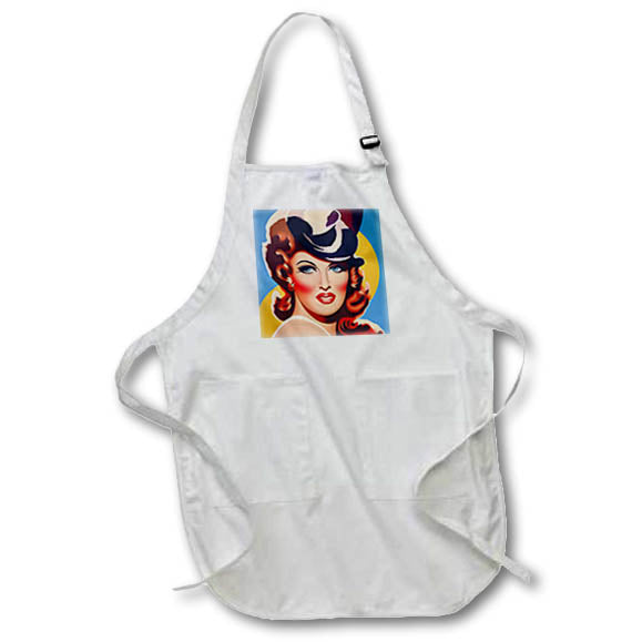 Apron - Vintage Pinup Woman AI Generated AI Generated Art