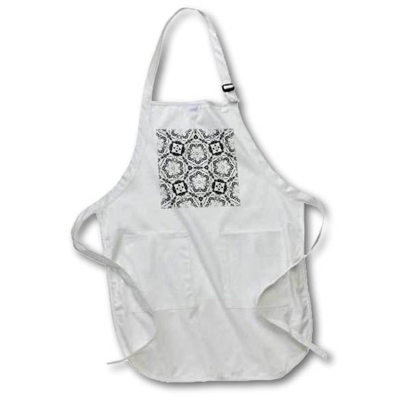 Apron - Black and White Abstract Pattern Abstract