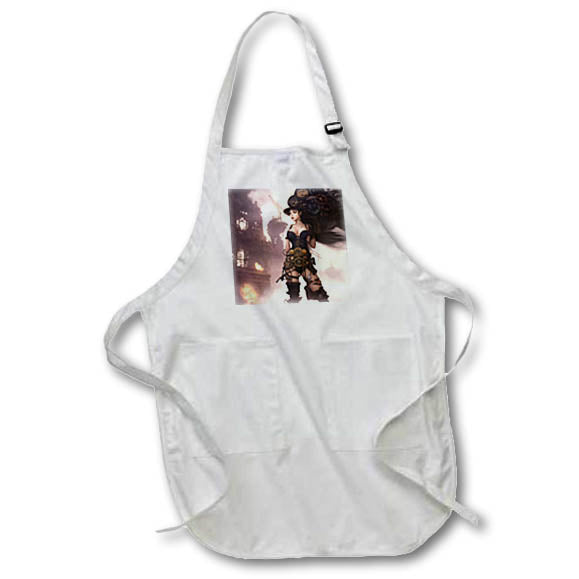Apron - Steampunk Floating Woman AI Generated Art