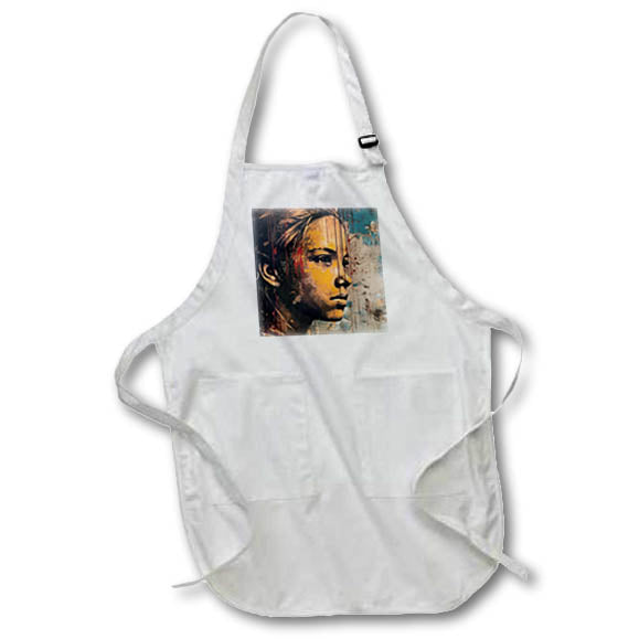 Apron - Woman Spilled Paint Painting AI Generated Art