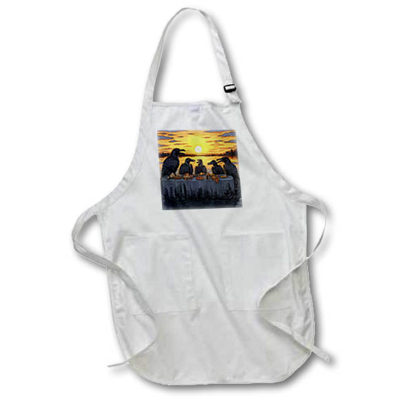 Apron - The Crows Last Supper AI Generated Art