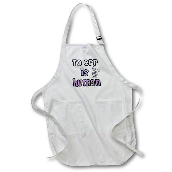 Apron - Cool Funny AI Artificial Intelligence to Err is Human Robot Satire Funny