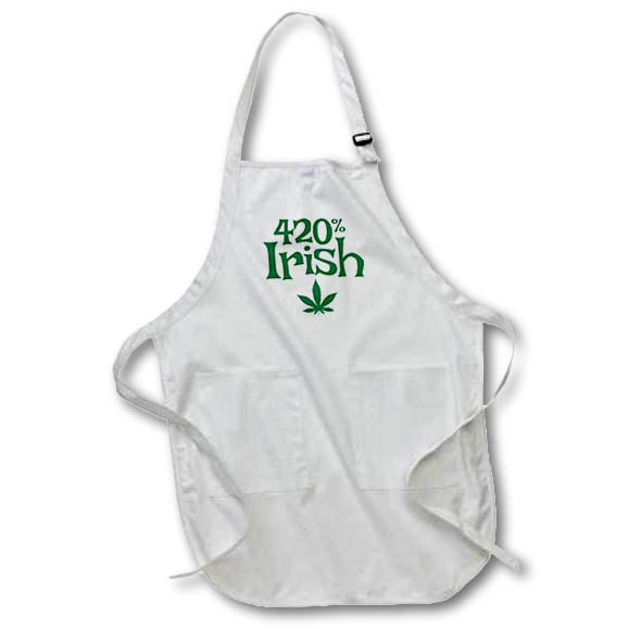 Apron - 420 Percent Irish Marijuanna Funny