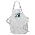 Apron - Relaxing Lake Scene With Chairs and Pine Trees Illustrations