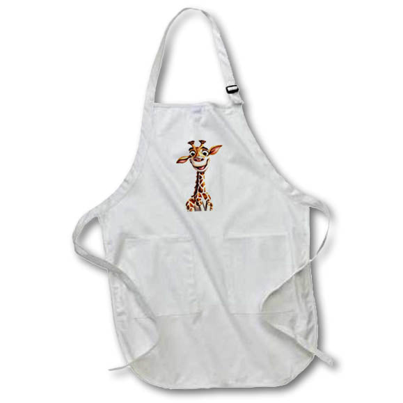 Apron - Cute Silly Smiling Giraffe Illustration Illustrations