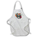 Apron - Colorful Sugar Skull Illustration Illustrations