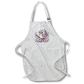 Apron - Pretty Pink and Mint Green Gradient Floral Owl Illustration Illustrations