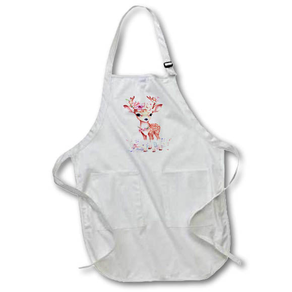 Apron - Pretty Floral Deer Illustration Illustrations
