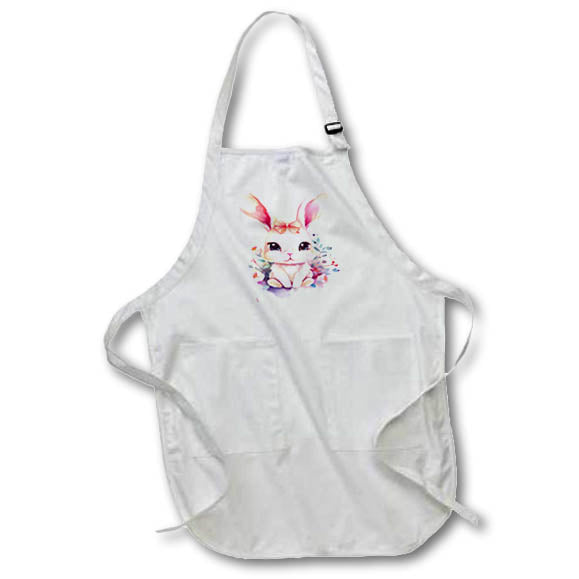 Apron - Cute Floral Bunny Illustration Illustrations