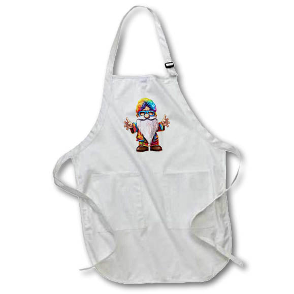 Apron - Gradient Colorful Hippie Gnome Illustration Illustrations