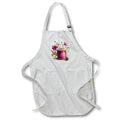 Apron - Pretty Pink Floral Spool of Thread Illustration Illustrations
