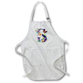 Apron - Pretty Floral Monogram Initial S Monograms