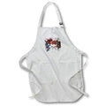 Apron - Colorful Farmyard Roosters Cut Out Vector Art - Cockerel