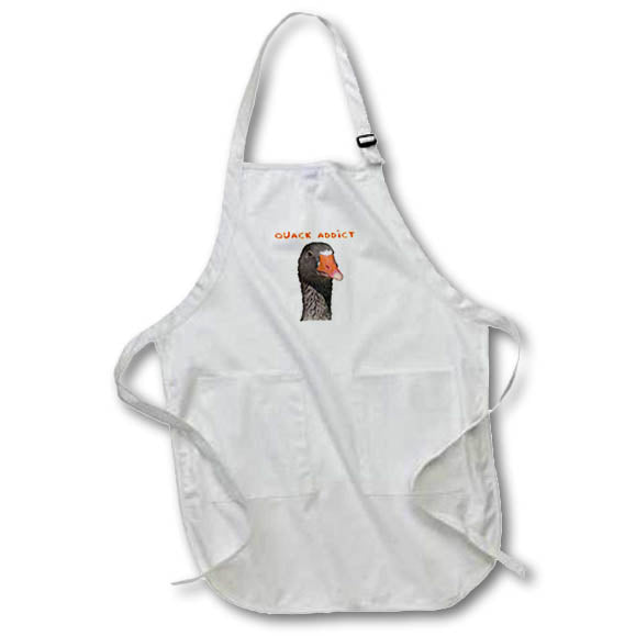 Apron - Quack Addict Pet Duck Lover Humor Vector Art - Duck