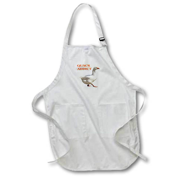 Apron - Strolling Duck Quack Addict Pet Duck Lover Humor Vector Art - Duck