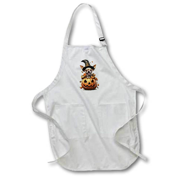 Apron - Halloween Brown Chihuahua dressed as a magic wizard CR Media - Illustrations