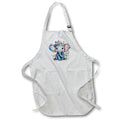 Apron - Cute Baby Floral Elephant Illustration Illustrations