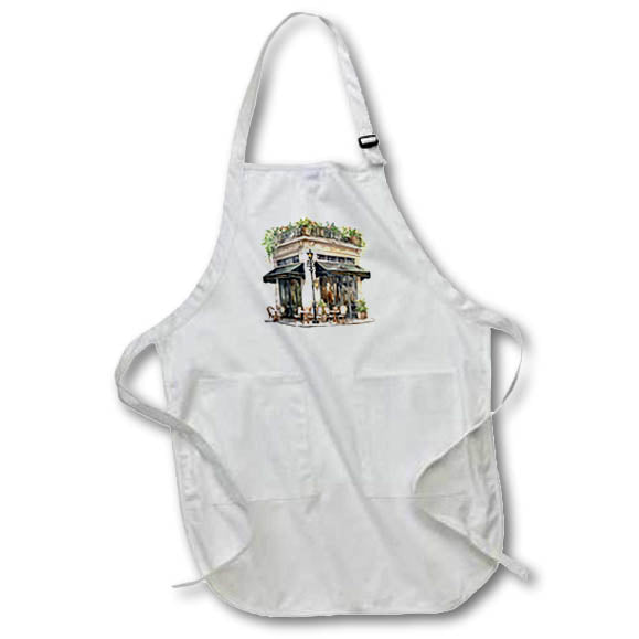 Apron - Paris Café Illustration Illustrations