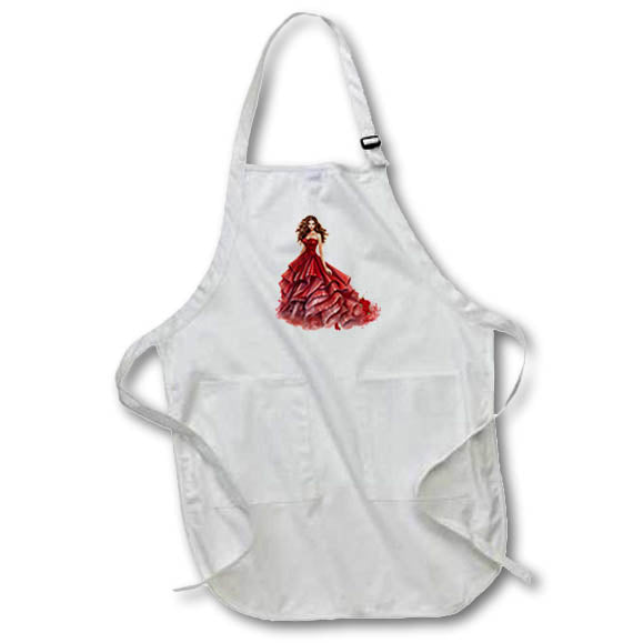 Apron - Gorgeous Quinceanera Girl Illustration Illustrations