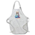 Apron - Cute Owl In Glasses Standing On A Stack Of Books Illustration Illustrations