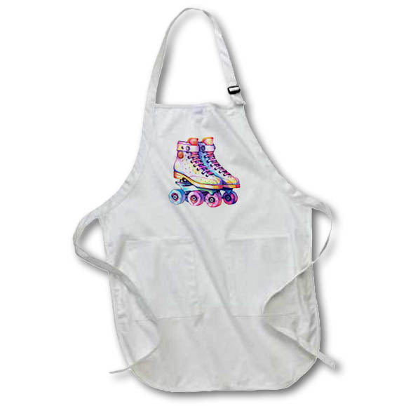 Apron - Cute Colorful Skates Illustration Illustrations