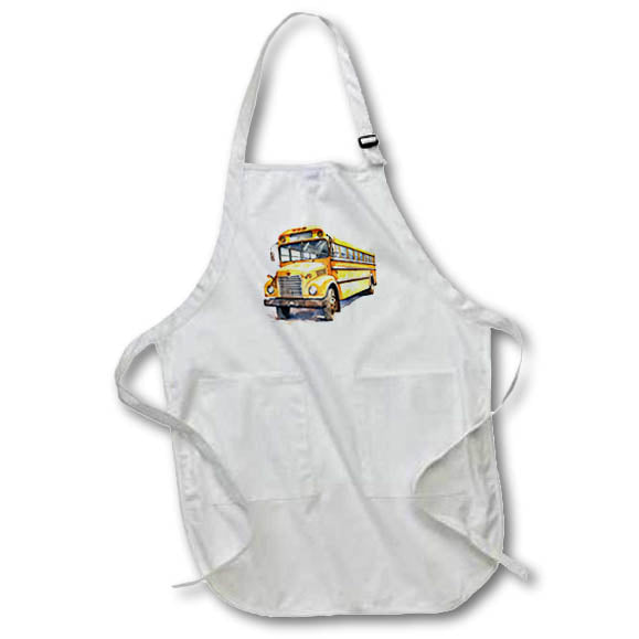 Apron - School Bus Illustration Illustrations