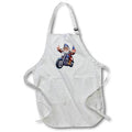 Apron - Cute Old Man On A Motorcycle Illustration Illustrations