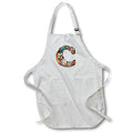 Apron - Boho Floral Monogram Initial C Monograms