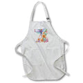 Apron - Pretty Pastel Floral Insect Monogram Initial Z Monograms