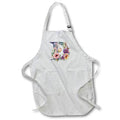 Apron - Pretty Image Of Watercolor Floral Monogram Initial D Monograms