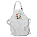 Apron - Pretty Image Of Watercolor Floral Monogram Initial G Monograms