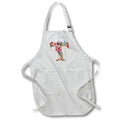 Apron - Pretty Image Of Watercolor Floral Monogram Initial T Monograms