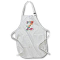 Apron - Pretty Image Of Watercolor Floral Monogram Initial Z Monograms